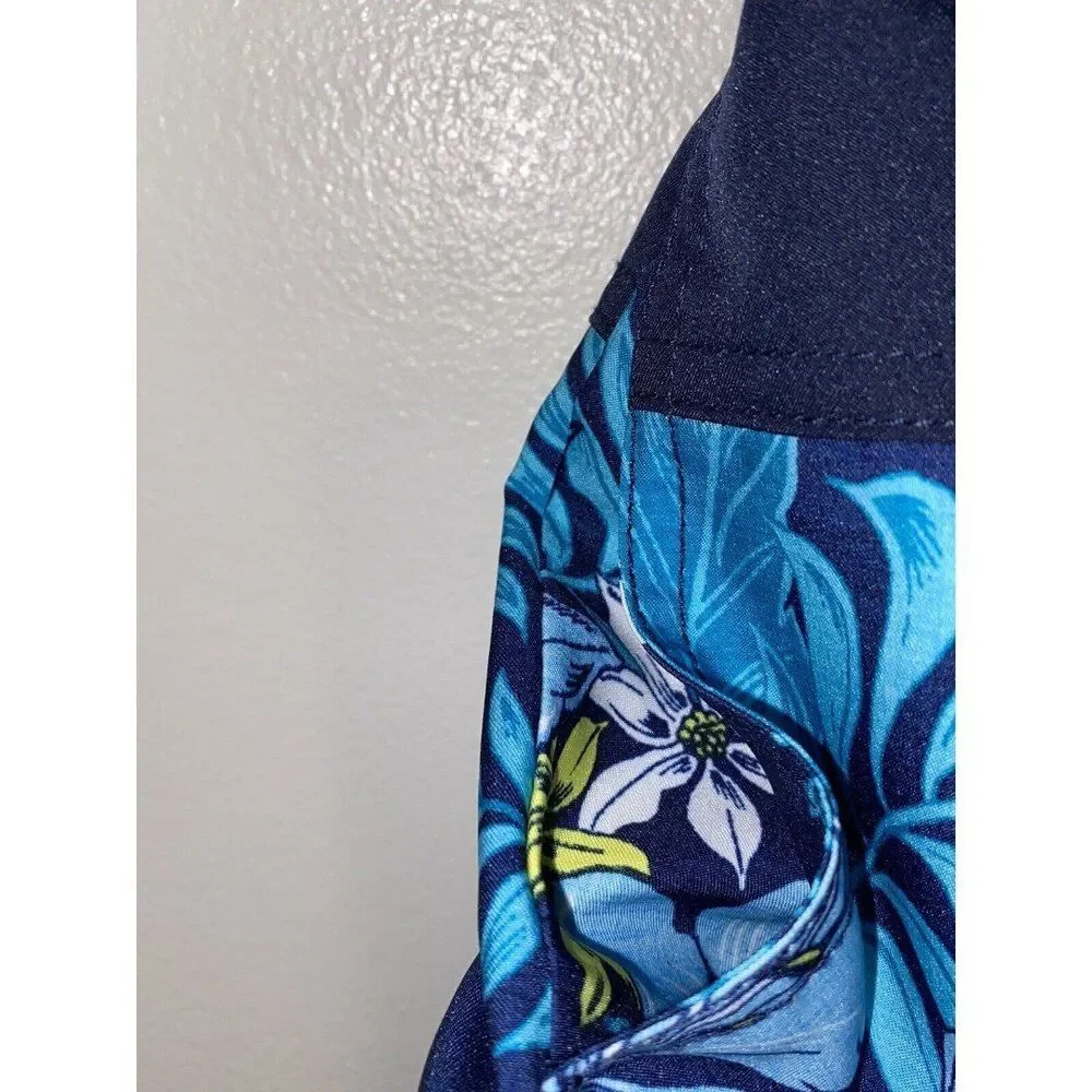 Boys Speedo Bondi Blue Board Shorts 20” Comfort Stretch Size Small